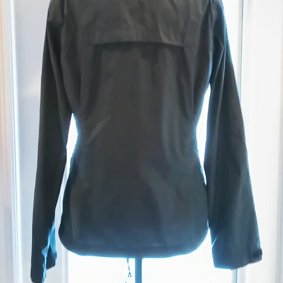 Columbia Womens Black Zip Up Hooded Light Rain Coat Hideaway Light Wind Jacket - Picture 13 of 13